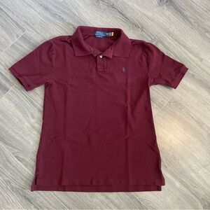 Polo Ralph Lauren Polo Shirt Burgundy Red Boys size XL (18-20) Fits Like Men’s S